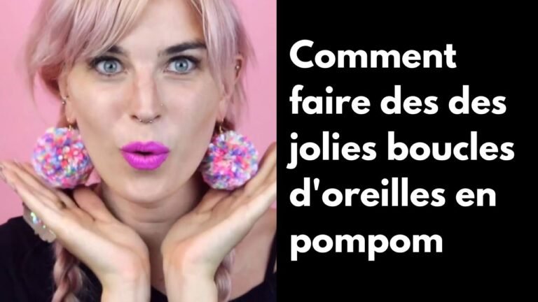 Crée tes propres boucles d’oreilles en pompom ! 🎉